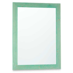 Wall mirror 60 x 80 cm Turquoise MDF Wood (2 Units)