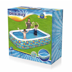 Inflatable Paddling Pool for Children Bestway 636 L Basketball 254 x 168 x 102 cm