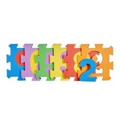 Puzzle Carpet Multicolour Numbers Eva Rubber (12 Units)