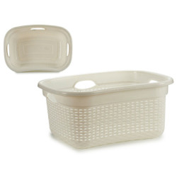 Basket White Plastic 25 L 42,5 x 25,5 x 63,5 cm (12 Units)