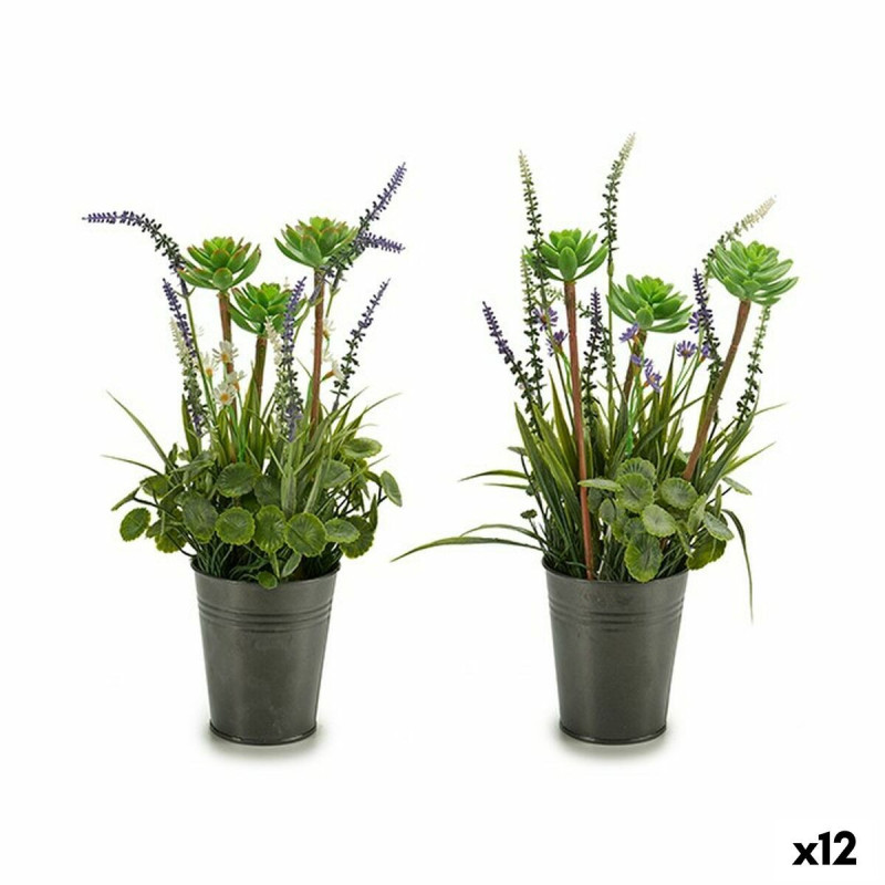 Decorative Plant Lavendar Metal Plastic 13 x 40 x 13 cm (12 Units)