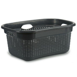 Laundry Basket Grey Plastic 25 L 42,5 x 25,5 x 63,5 cm (12 Units)