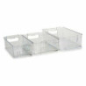 Set of organiser trays Fridge 3 Pieces Transparent Plastic (4 Units)