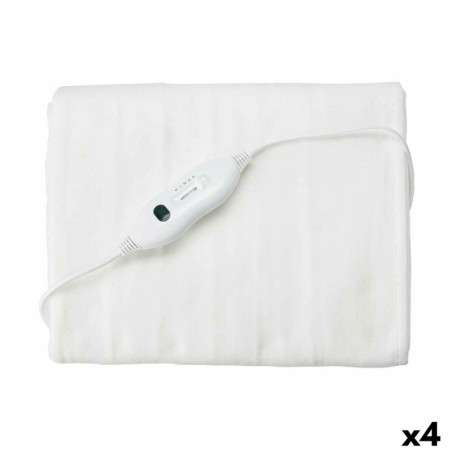 Electric Blanket 60 W White Polyester 80 x 1 x 150 cm (4 Units)