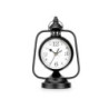 Table clock Lamp Black Metal 17 x 25 x 11,3 cm (4 Units)