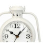 Table clock Lamp White Metal 17 x 25 x 11,3 cm (4 Units)