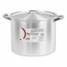 Casserole with Lid Silver Aluminium 38 x 25 x 31 cm (4 Units)