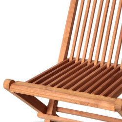 Garden chair Kayla 46,5 x 56 x 90 cm Natural Teak