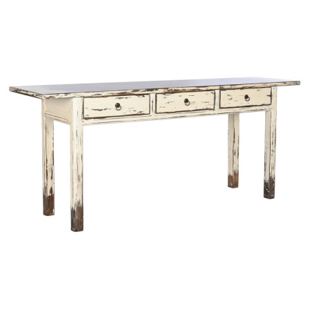 Console Home ESPRIT White Brown Elm wood 172 x 40 x 85 cm