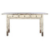 Console Home ESPRIT White Brown Elm wood 172 x 40 x 85 cm