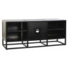 TV furniture DKD Home Decor Black Metal Wood (120 x 37 x 50 cm)