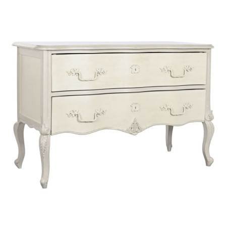 Chest of drawers DKD Home Decor Cream Mango wood MDF Wood Romantic 123 x 50 x 80 cm