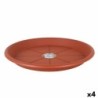 Flower Pot Dish Dem Greentime Brown ø 45 x 4,5 cm (4 Units)