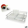 Draining Rack for Kitchen Sink Confortime Alluma Aluminium 43 x 32 x 12 cm (4 Units)