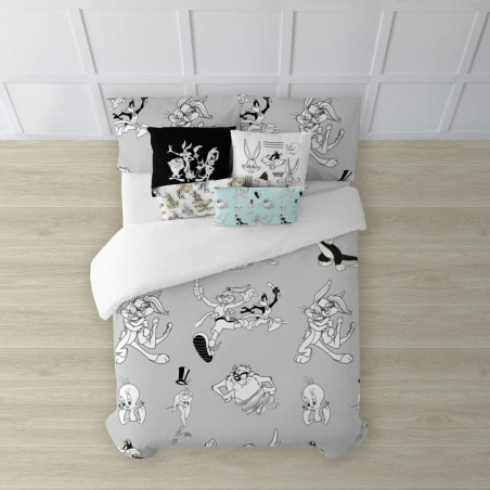 Nordic cover Looney Tunes Looney BN White black 260 x 240 cm