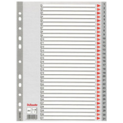 Seperators Esselte 1-31 Numbered Grey A4 31 Sheets (10Units)