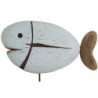 Decorative Figure Home ESPRIT White Natural Fish Aged finish (2 Units)