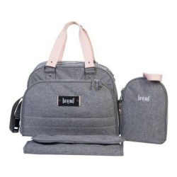 Diaper Changing Bag Baby on Board URBAN Sweet Grey Pink