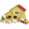 Playset Jeujura My Wooden Farm 180 Pieces