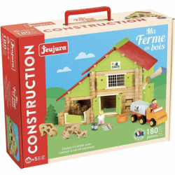 Playset Jeujura My Wooden Farm 180 Pieces