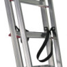 5-step folding ladder Krause 729 Silver Stainless steel Aluminium