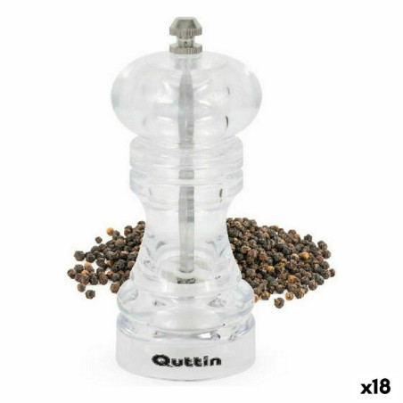 Spice Grinder Quttin 6,5 x 6,5 x 15 cm (18 Units)