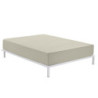 Fitted bottom sheet Alexandra House Living Beige 150 x 190/200 cm