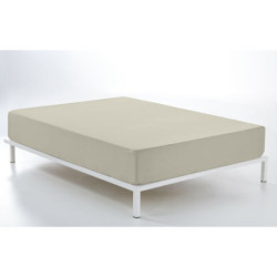 Fitted bottom sheet Alexandra House Living Beige 150 x 190/200 cm