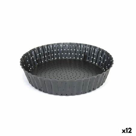 Cake Mould Quttin 28 x 5 cm Drilled Detachable (12 Units)