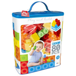 Construction set Color Block Basic Bag 80 Pieces (6 Units)