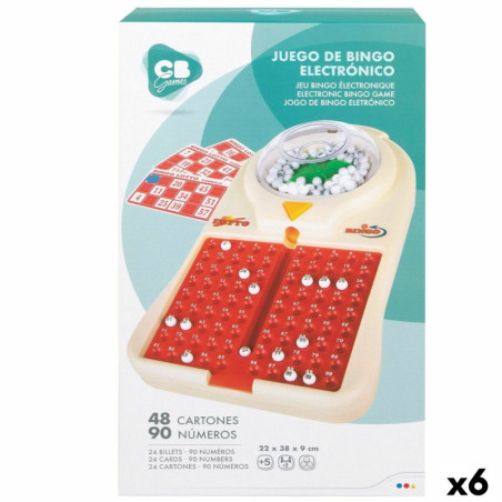 Automatic Bingo Colorbaby   Cardboard Plastic (6 Units)