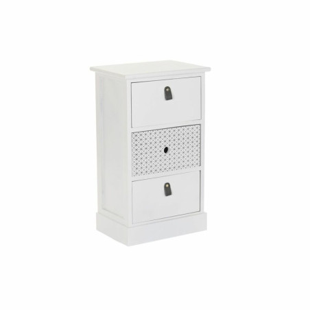 Chest of drawers DKD Home Decor White Grey Paolownia wood 36 x 25 x 62 cm