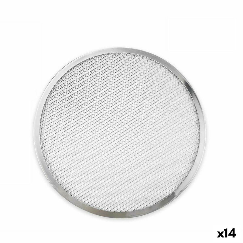 Baking tray Quttin Ø 38 cm Silver Grille Aluminium (14 Units)