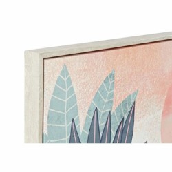 Painting DKD Home Decor 83 x 4,5 x 123 cm Boho Leaf of a plant (2 Units)