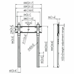 TV Mount Vogel's 7368150 43" 100" 100 kg