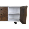 Sideboard DKD Home Decor White Dark brown Mango wood 150 x 40 x 80 cm