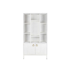 Shelves DKD Home Decor White Metal Mango wood 90 x 40 x 180 cm