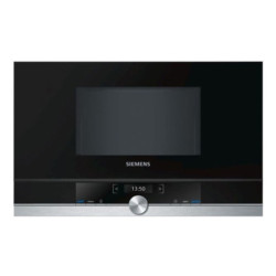 Built-in microwave Siemens AG BF634LGS1 21 L 900W Black Black/Silver 900 W