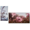 Canvas Flowers 61,5 x 3 x 121,5 cm (2 Units)