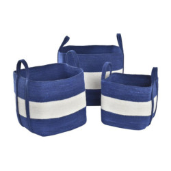 Basket set DKD Home Decor Jute (40 x 32 x 40 cm)