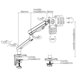 Screen Table Support Ergo Office ER-751 17"