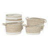 Basket set DKD Home Decor 36 x 36 x 34 cm Boho (4 Pieces)