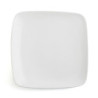 Flat plate Ariane Vital Squared Ceramic White (27 x 21 cm) (12 Units)