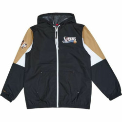 Men's Sports Jacket Mitchell & Ness Philadelphia 76ers Basketball Black