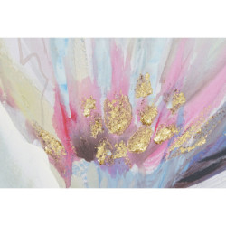 Painting Home ESPRIT Flower Urban 80 x 3 x 80 cm (2 Units)