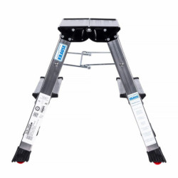 2-step folding ladder Krause 130037 Silver Aluminium