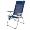 Beach Chair Aktive Slim Foldable Navy Blue 47 x 107 x 66 cm (4 Units)