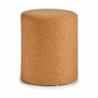 Pouffe Brown Cork MDF Wood 34 x 39 x 34 cm (2 Units)