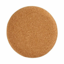 Pouffe Brown Cork MDF Wood 34 x 39 x 34 cm (2 Units)