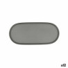 Snack tray Bidasoa Gio Grey Plastic 28 x 12 cm (12 Units)